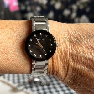 Bulova ladies watch with diamond numbers